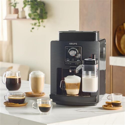 Krups Kaffeevollautomat Intensity Milch EA5028 Schwarz