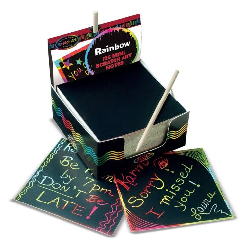 Set de 125 cartes à gratter Arc-en-ciel Melissa et Doug