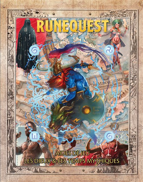 Jeu de rôles Asmodee RuneQuest Aide de Jeu Les Dieux & Les Temps Mythiques - vue 1