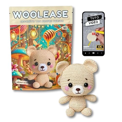 Kit de crochet Mywoolease Eddy l'ourson - Mywoolease