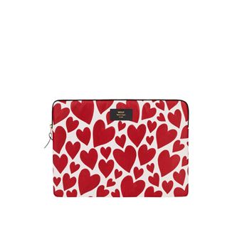 Housse Wouf Amour pour ordinateur portable 15 Rouge et blanc Housses PC Portable Achat prix fnac