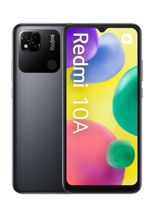 Smartphone Xiaomi Redmi 10A 6.53 Double nano SIM 32 Go Gris Graphite