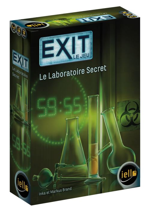 Boite de Jeu d'escape game Iello Exit Le laboratoire secret