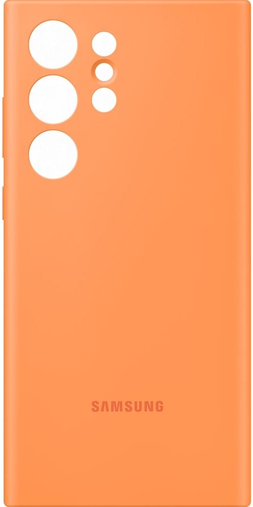 Coque en silicone pour Samsung Galaxy S23 Ultra 5G Orange Abricot