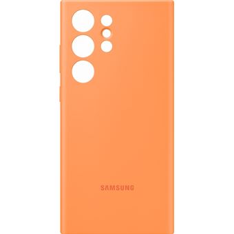 Coque en silicone pour Samsung Galaxy S23 Ultra 5G Orange Abricot