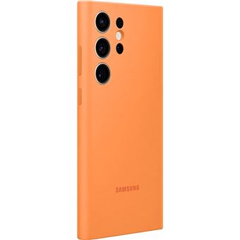 Coque en silicone pour Samsung Galaxy S23 Ultra 5G Orange Abricot