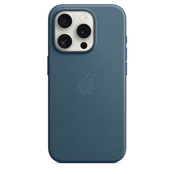 Coque en tissage fin avec MagSafe pour iPhone 15 Pro Bleu Pacifique