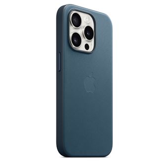 Coque en tissage fin avec MagSafe pour iPhone 15 Pro Bleu Pacifique