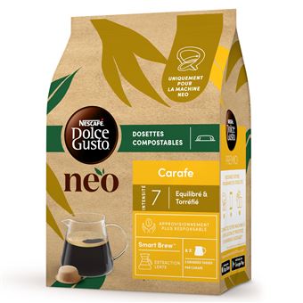 Pack de 8 capsules café Neo par Dolce Gusto Nescafé Carafe