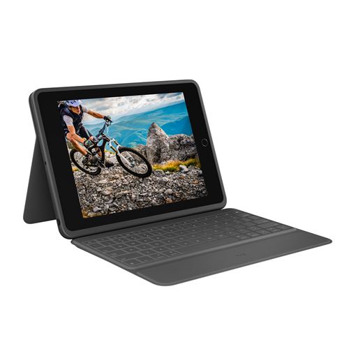 LOGITECH RUGGED FOLIO IPAD 7 GRAPHITE FR