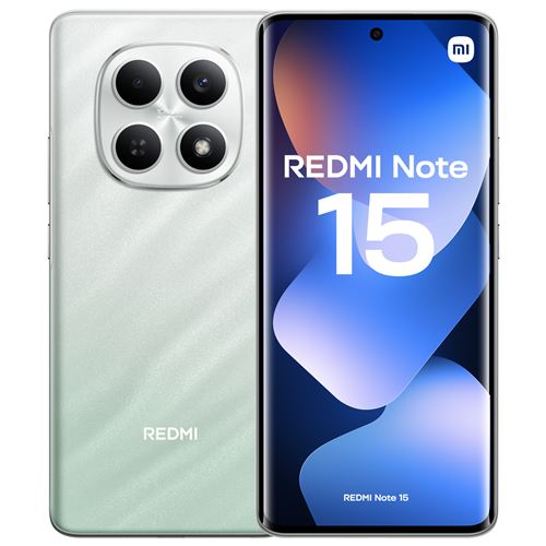 Smartphone Xiaomi Redmi Note 15 6,77 Double nano SIM 128 Go Vert Smartphone Xiaomi Redmi Note 15 6,77 Double nano SIM 128 Go Vert