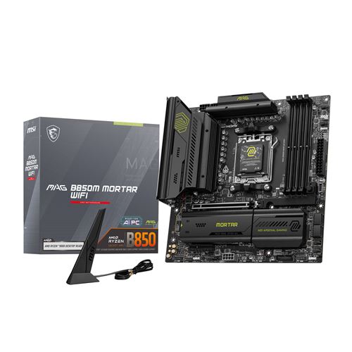 Carte mère MSI MAG B850M MORTAR WIFI Micro ATX Socket AM5 Chipset AMD B850