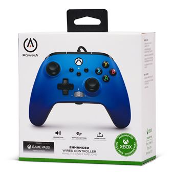 Manette filaire améliorée pour Xbox Series X/S Saphir brillante