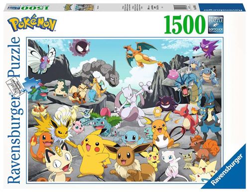 Puzzle 1500 pièces Pokémon Classics Ravensburger France - vue 5