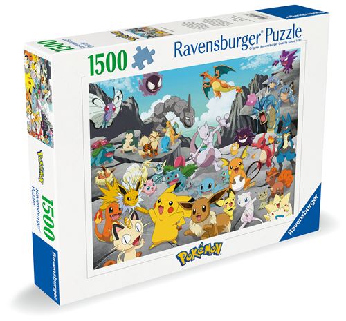 Puzzle 1500 pièces Pokémon Classics Ravensburger France - vue 3