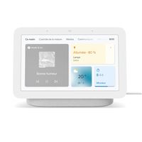 Enceinte intelligente sans fil Bluetooth et Wi-Fi Google Nest Hub 2è génération avec écran connecté Galet