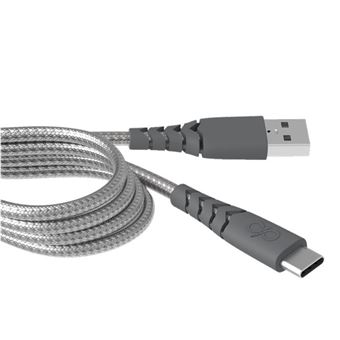 Câble de charge et synchronisation renforcé Force Power USB vers USB C 2 m - 1