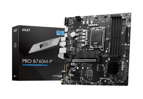 Carte mère MSI PRO B760M-P micro ATX Socket LGA1700 Chipset Intel B760
