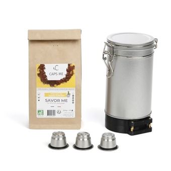 Coffret Caps me Chargeur et capsules café réutilisables