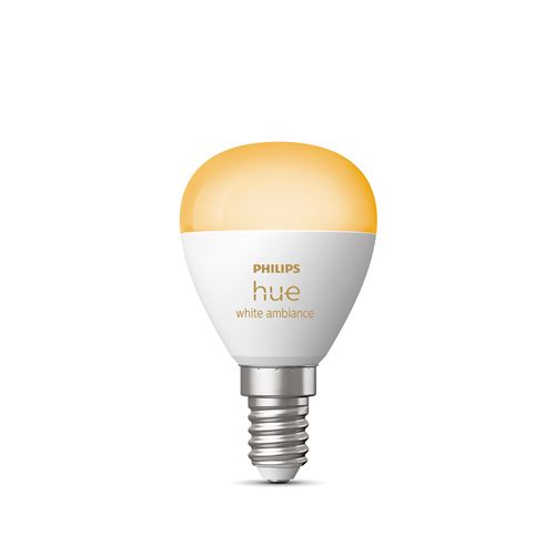 Ampoule connectée Sphérique Philips Hue White Ambiance P45 E14 5,1 W Blanc