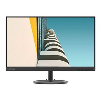 Lenovo C24-25 - Écran LED - 23.8" - 1920 x 1080 Full HD (1080p) @ 75 Hz - VA - 250 cd/m² - 1000:1 - 4 ms - HDMI, VGA - noir corbeau