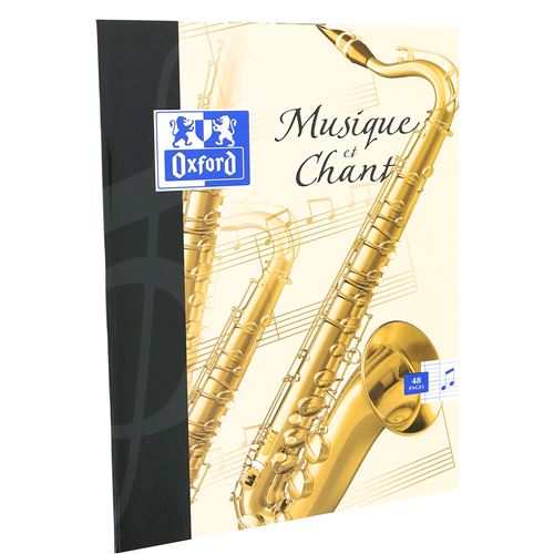 Cahier de musique Oxford 17 x 22 cm