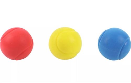 3 Balles mousse Sport and Fun Spacecourt D70