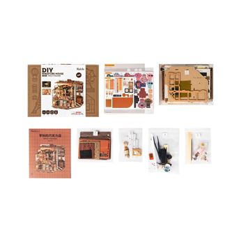 Miniature La Chocolaterie Henry's – Rolife – 330 Pièces, Maquette 3D En Bois, Système D'emboîtement, éclairage LED, Sans Colle