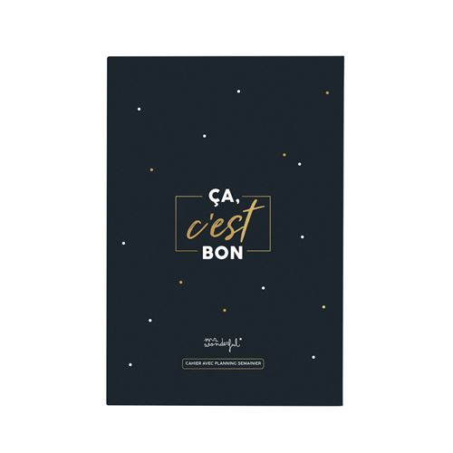 Cahier avec planning semainier Mr. Wonderful Ça, c’est bon