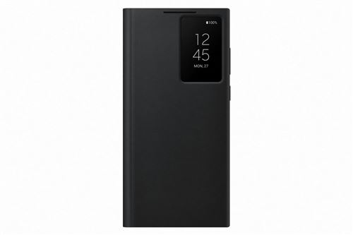 Etui Folio Smart Clear View pour Samsung Galaxy S22 Ultra Noir