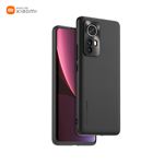 Coque arrière semi-rigide avec touché peau pour Xiaomi 12 Pro Made For Xiaomi Noir