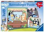 Puzzles 3x49 pièces Ravensburger Les aventures de Bluey
