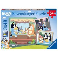 Puzzles 3x49 pièces Ravensburger Les aventures de Bluey