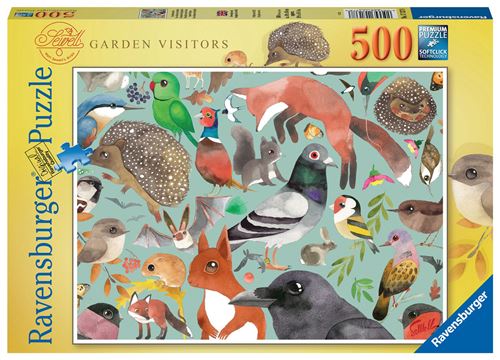 Puzzle 500 Pièces Ravensburger Les visiteurs du jardin Matt Sewell