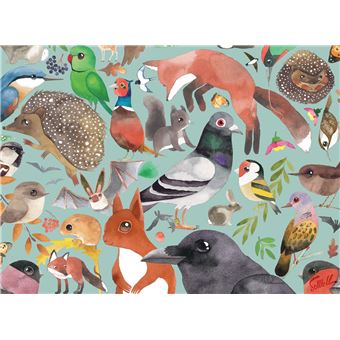 Puzzle 500 Pièces Ravensburger Les visiteurs du jardin Matt Sewell