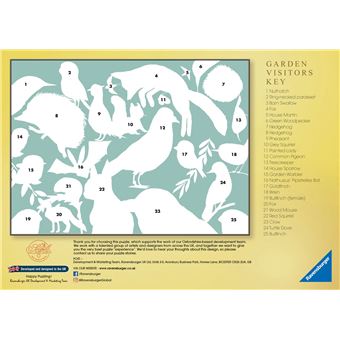 Puzzle 500 Pièces Ravensburger Les visiteurs du jardin Matt Sewell