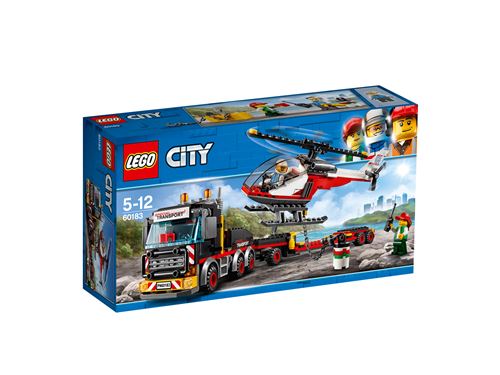 LEGO City Great Vehicles 60183 Le transporteur d'h&eacute;licopt&egrave;re 