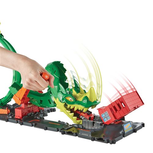 Circuit attaque du dragon - Hot Wheels Mattel : King Jouet