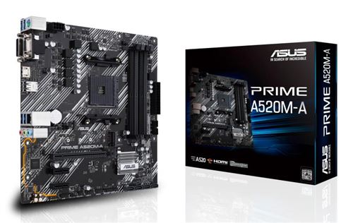 Carte mère ASUS PRIME A520M-A II/CSM micro ATX Socket AM4 Chipset AMD A520