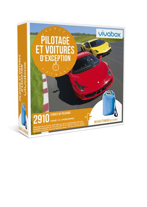 Coffret Cadeau Vivabox Pilotage et Voitures d'Exception