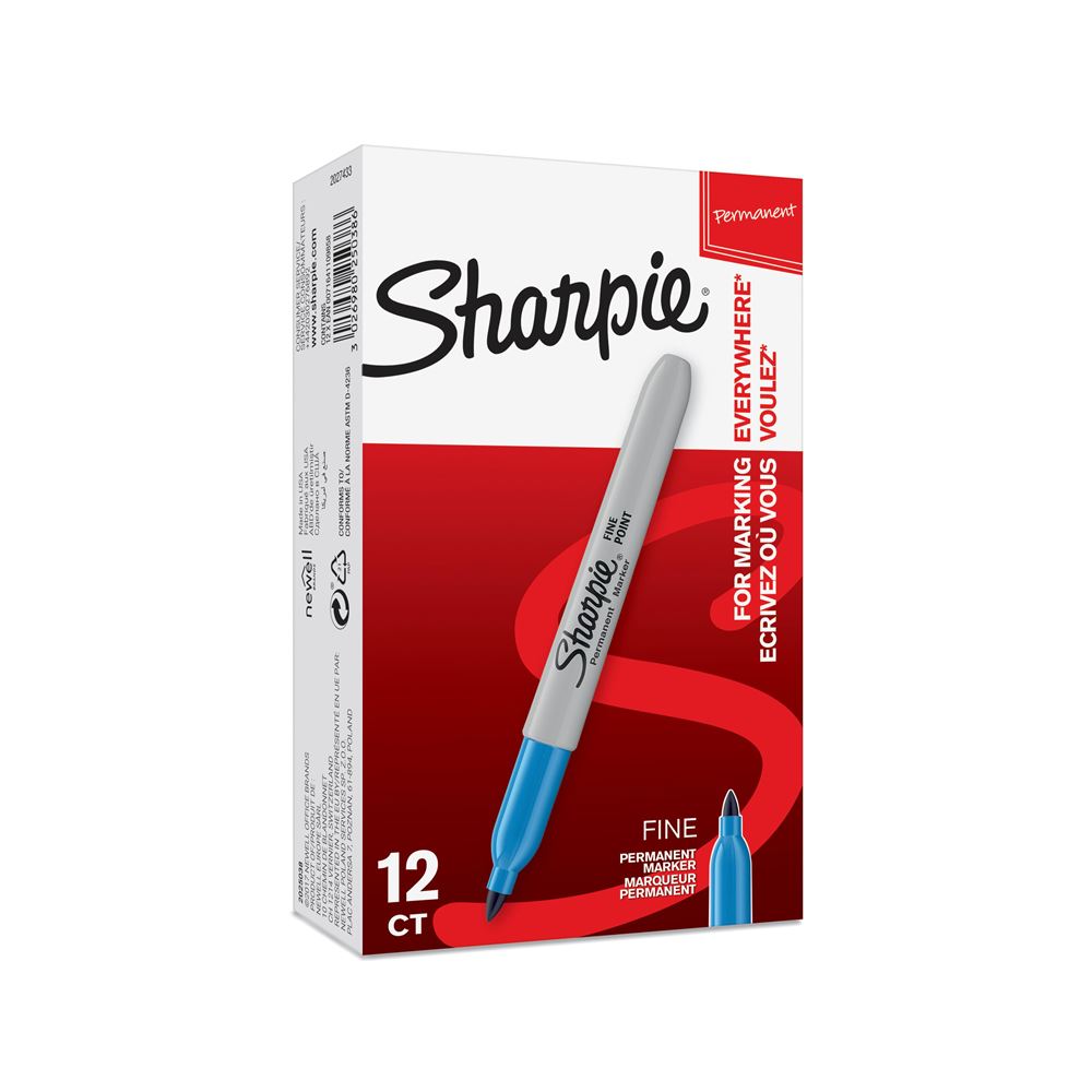 Marqueur permanent Sharpie Pointe fine Turquoise - Surligneur Et Marqueur