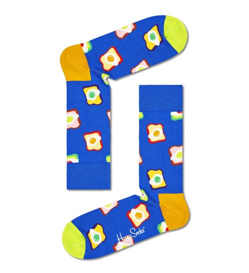 Chaussettes hautes et mi-bas Happy Socks Toast Taille 36-40