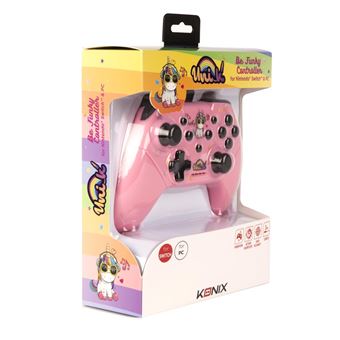 Manette Gaming filaire pour Nintendo Switch Konix Be Funky Licorne