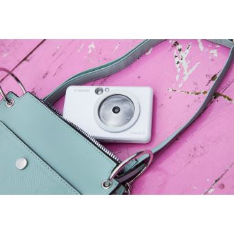 Canon Zoemini S Blanc Perle - Appareil Photo Instantané + Imprimante 2-en-1 - 8 MP, Bluetooth, Papier Collant Zink - Idéal Selfies Et Partage - 10