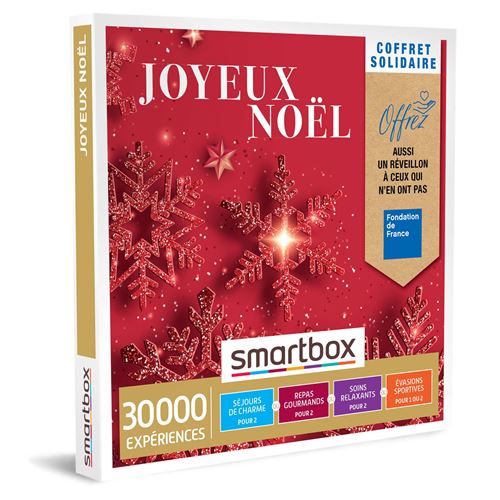 Coffret cadeau Smartbox Fondation de France Joyeux Noël