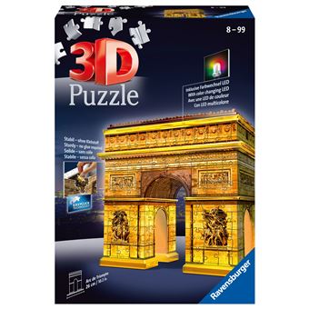 Puzzle Ravensburger 3D Arc de Triomphe Night