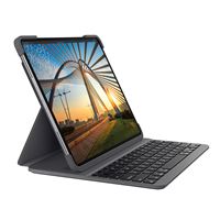 Etui clavier Logitech Slim Folio Pro pour iPad Pro 12,9 3e et 4e générations Gris