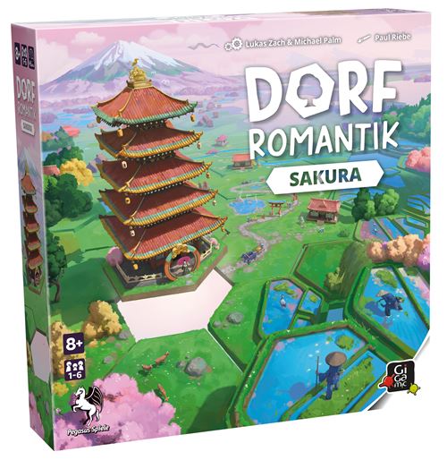 Jeu de Stratégie Gigamic Dorfromantik Sakura – Version Française, 1-6 Joueurs