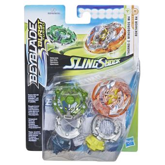 Pack Duel Beyblade Burst Turbo Slingshock de Toupies Modèle aléatoire