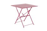 Table de Jardin Pliable Hesperide Camargue 70 x 70 cm Framboise